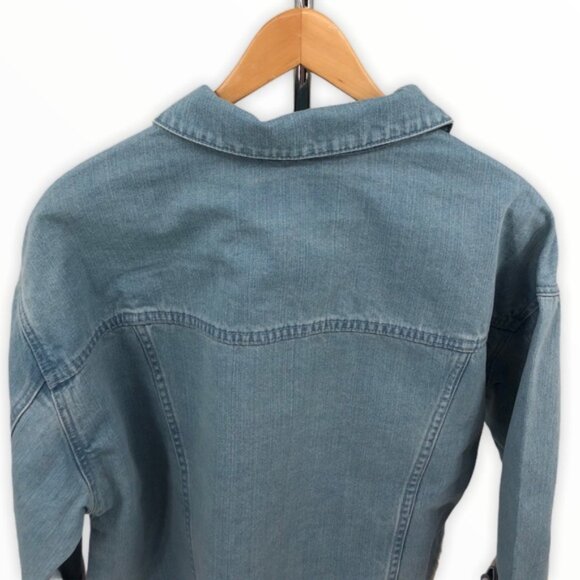 Cupcakes & Cashmere Lany Crop Denim Jacket NWT - Picture 9 of 15
